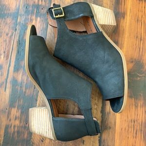 Lucky Brand Peep Toe Booties